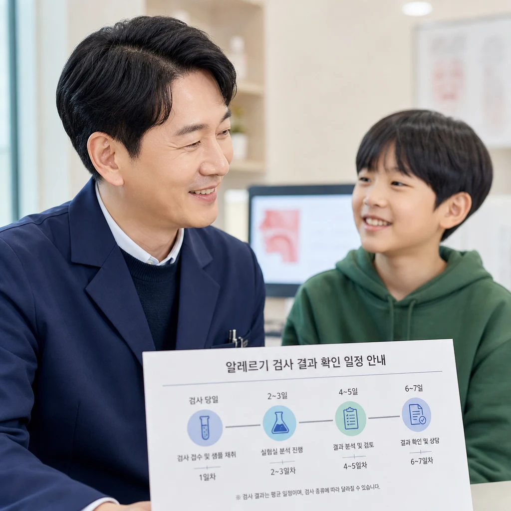 알레르기 검사 후 결과는 얼마나 걸리나요?